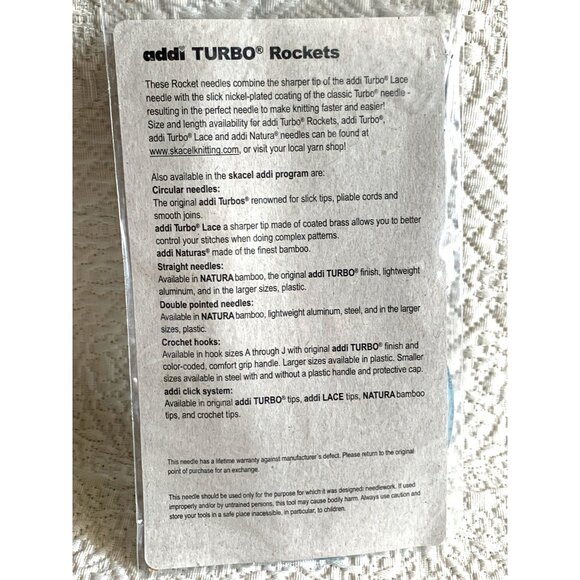 Addi Turbo Rockets Circular Knitting Needle 40 inch US4 - New - Picture 4 of 11